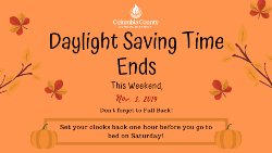 Daylight Saving Time ends.